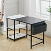 120x60cm Computer Desk with Storage Shelves Home Office Study Writing Work Table