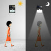Solar Powered 20LED PIR Motion Sensor Wall Security Light Garden Outdoor Lamp UK