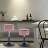 1x Breakfast Bar Stools Bar Chairs for Kitchen Bar Stools with Velvet Swivel Gas
