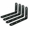 4X Heavy Duty Cast Iron L Shaped Wall Mounted Shelf Brackets Support Home Decor