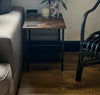 Industrial Style Side Table End Small Cabinet Vintage Bedside Unit Nightstand