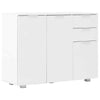 Sideboard Cabinet Cupboard Unit Storage Furniture With 2 Drawers & 2/3 Doors UK