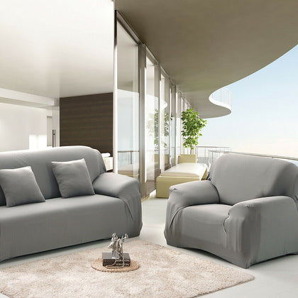 Sofa Covers Easy Fit Stretch Elastic Protector Soft Couch Cover Home Decor UK