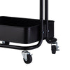 Storage Trolley Cart on Wheels Metal Shelving Buffets Rack for Kitchen Bedroom
