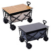 Outdoor Camping Trolley Wheelbarrow Folding Pull Along Wagon Truck Beach Fishing