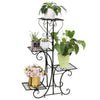 4 Potted Wrought Iron Plant Stand Metal Flower Rack Holder Home Office Decoratio