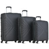 Hard Shell Cabin Large Suitcase 3x Set 4 Wheels Luggage Trolley Case Lightweight