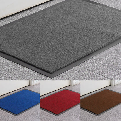 Multiple size Non Slip Rubber Door Mats Indoor Outdoor Washable Heavy Duty Rug