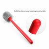 Soft Silicone Bristle Toilet Brush & Holder Bathroom Cleaning Brush WC Set Base