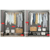White Metal Clothes Rail Heavy Duty Garment Hanging Rack Home Shop Display Stand