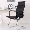 CHROME CANTILEVER FIXED BASE OFFICE CHAIR COMPUTER DESK MEETING ROOM HIGH BACK