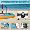 10'6' Stand Up Paddle Board Inflatable SUP Surfboard Non-Slip w/Complete Kit Bag