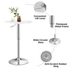 Modern Round Marble Bar Table Height Adjustable 360° Swivel Counter Pub Table