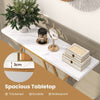 Modern Console Table Faux Marble Narrow Entryway Hallway Table Accent Desk 100cm