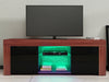 Modern TV Unit Cabinet Stand Sideboard Matt body and High Gloss Doors LED Lights