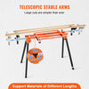 79in Mitre Saw Stand with One-piece Mounting Brackets Sliding Rail 330lbs