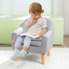 Children Sofa Couch Sturdy Armrest Seat Baby sofa Armchair Toddler Cushion Gray