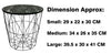 Wire Side Table Retro Metal Basket Marble Top Storage Table Home Furniture
