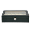 MENS 6 10 12 GRIDS PU LEATHER WATCH DISPLAY CASE COLLECTION STORAGE HOLDER BOX