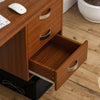 SALE Charles Computer Desk Walnut Table PC Laptop Shelf Home Office Study