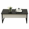 LED Coffee Table Desk Foldable Living Room Lift Up Hidden Storage Bottom Shelf