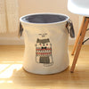 Washing Dirty Clothes Laundry Basket Canvas Baby Toy Hamper Bin Storage Bag Box