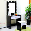 Vanity Makeup Mirror LED Lights Wall /Desk Freestanding with 10 Bulbs QUALITY CE