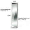 110CM Large Long Mirror Over Door Mirror Wall Hanging Full Length Bathroom Hooks