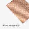 146PCS Rose Gold Foil Paper Plates Straws Cups Tableware Wedding Party Birthday