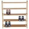 BAMBOO SHOE FOOTWEAR RACK STAND SHELF UNIT ORGANISER WOODEN STORAGE SHELVES NEW.