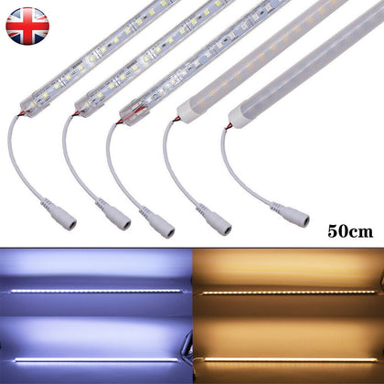 50cm 12V 5054 36LED Hard Bar Tube Strip Light Bedroom Kitchen Under Cabinet Lamp