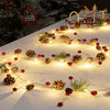 LED Garland Christmas Pinecone Berry String Fairy Light Mantel Xmas Tree Hanging