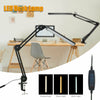 Adjustable Long Arm USB Desk Lamp Bed Reading Led Light Table Clip-on Clamp UK