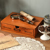 Retro Wall/Desktop Wooden Drawers Storage Cabinet Organiser Cosmetic Jewelry Box