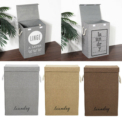 Flodable Hamper Washing Clothes Laundry Basket Bin Linen Toys Storage Basket Box