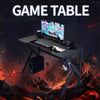 K-Shaped Gaming Desk w/ Headphone Hook PC Computer Home Office Workstation UK