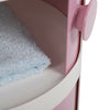 3 Tier ABS Plastic Round Storage Unit Beside Drawers Office Bathroom Cabinet