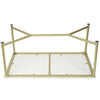 Modern Rectangular Coffee Tea Table with Metal LegsLiving Room Office Furniture