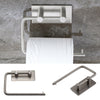 Wall Mounted Toilet Roll Holder Stainless Steel Tissue Stand Storage No Drilling