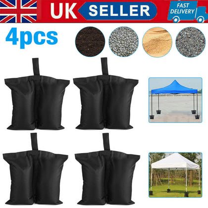 Set of 4 Gazebo Foot Leg Pole Large Sandbag Weight for Marquee Market Stall Tent