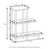 Furinno Turn-N-Tube 3-Tier Sofa Side Table Display Rack Cube Ladder Shelf
