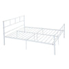 Single Double Bed Metal Frame 3ft 4ft6 Bedroom Furniture with Sprung Mattress