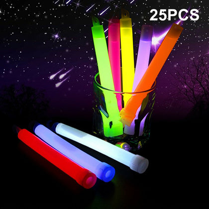 25pcs 1.5cm Thick Glow Sticks Mixed Colour 6