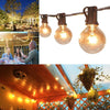 50FT Outdoor Festoon Globe String Fairy Lights Plug In G40 Bulbs Garden Wedding