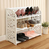 3/4/7 Tier Shoes Storage Cabinet White Door Organiser Shelf Rack Stand Unit New