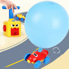 Toys Car Balloon Powered Aerodynamics Launcher Kit Kids Toy Funny Inertia Gifts
