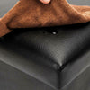 LARGE FAUX LEATHER OTTOMAN FOLDING STORAGE CHEST BOX STOOL SEAT FOOT POUFFE TOY