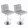 2Pcs Breakfast Bar Stool Chair Swivel PU Leather Kitchen Chrome Gas Lift