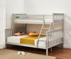 Bunk Bed Wooden Single Top Double Base Bed Pine Frame Children Bedroom Furniture