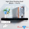 High Gloss Floating Display Shelves Wall Mounted Hidden Bracket Shelf In 5 Sizes